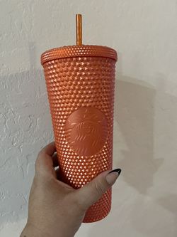 Orange Starbucks Cup