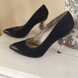 Beautiful Leather-lace 6.5 Ce Ce Chin Fancy Heels 