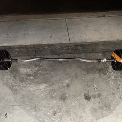 Curl Bar 47 inch +6*5lbs ( no clamps)