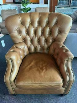 Real leather sofa，$400