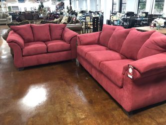 Brand new microfiber sofa and love seat
