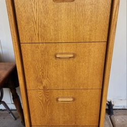 Oak File Cabinet