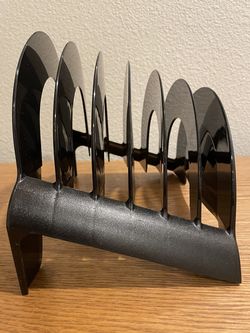 Black six-tier incline plastic file organizer - Like new!