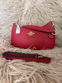 Red coach purse