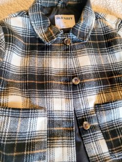 Old Navy Toddler Boy's Wool Plaid Jacket Size 4T
