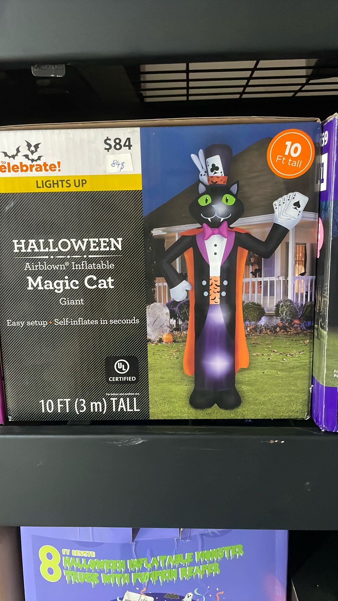 10 Ft Magic Cat Halloween Inflatable