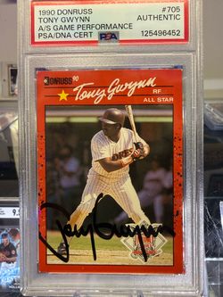 1990 Donruss AS auto Tony Gwynn $165 OBO PSA DNA certified