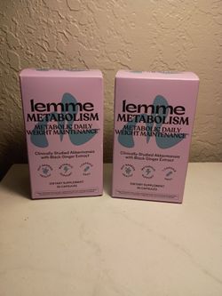 Women's metabolism capsules new sealed $15 each must pick up in Edinburg no holds