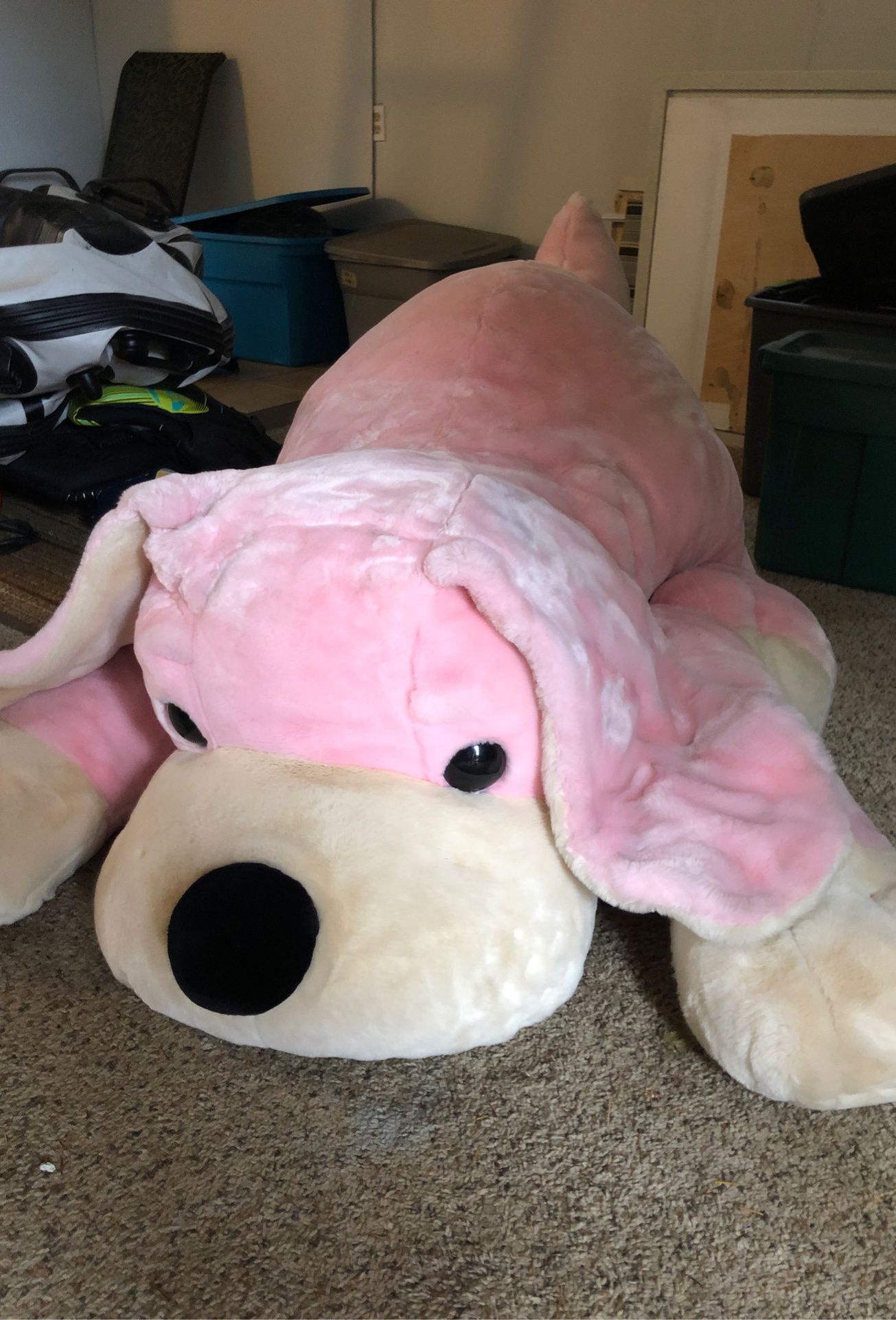 Huge pink dog