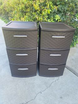 Sterilite 3-Drawer Plastic Storage Tower – Set of 2