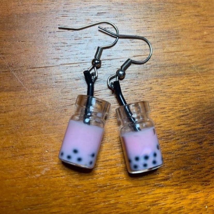 Pink Boba Drink