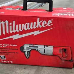 Milwaukee 7 Amp Corded 1/2 in. Corded Right-Angle Drill Kit with Hard Case