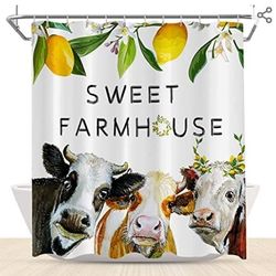 Brand-new Sweet Cows Farmhouse Shower Curtain 🛀