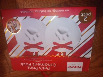 Reece Studio Pet's Print Ornament Pack - 2 Pack