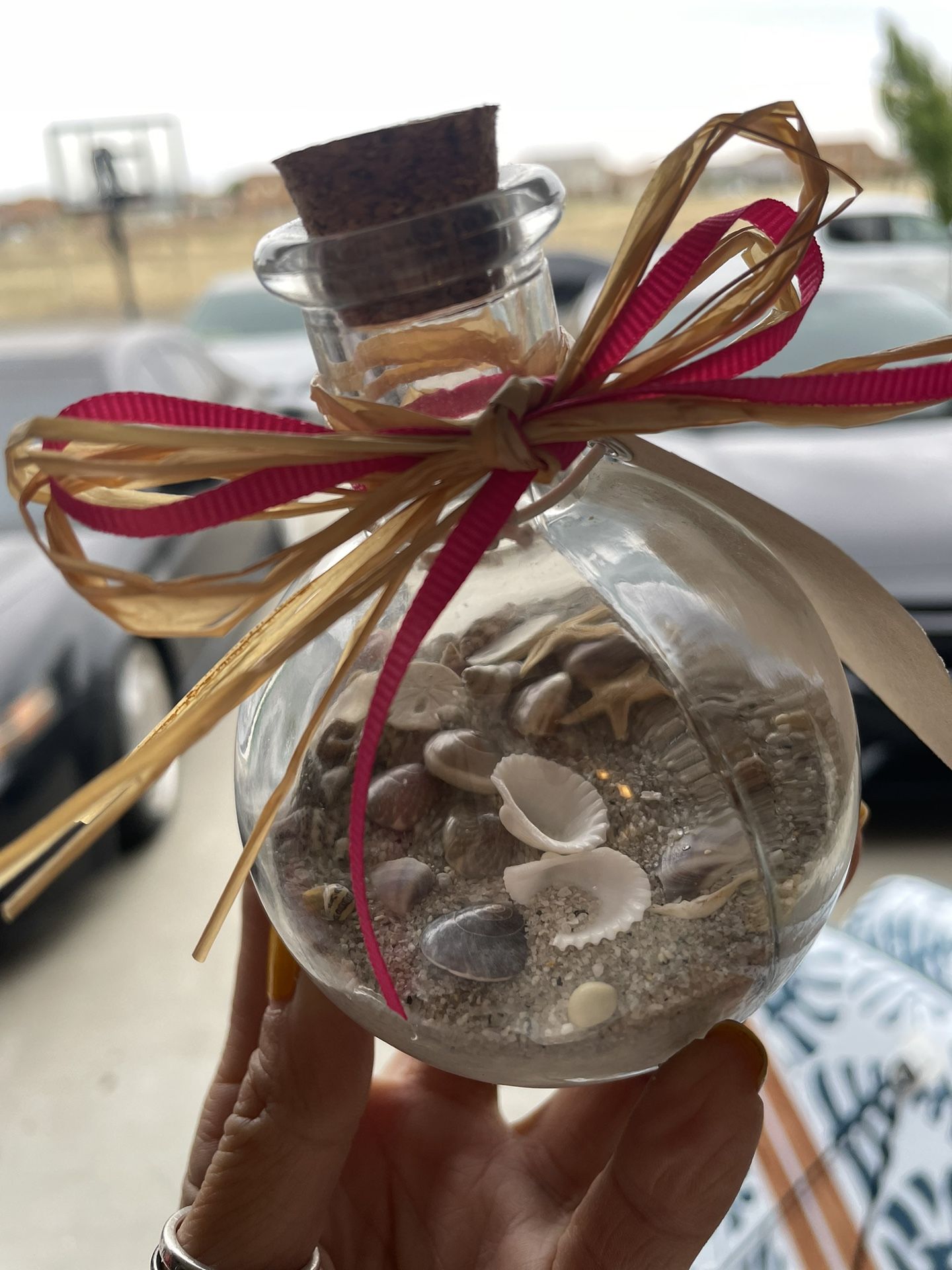 wedding favors 30 jars seashells sand
