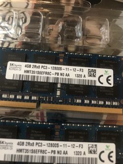 Computer Rams total of 22GB