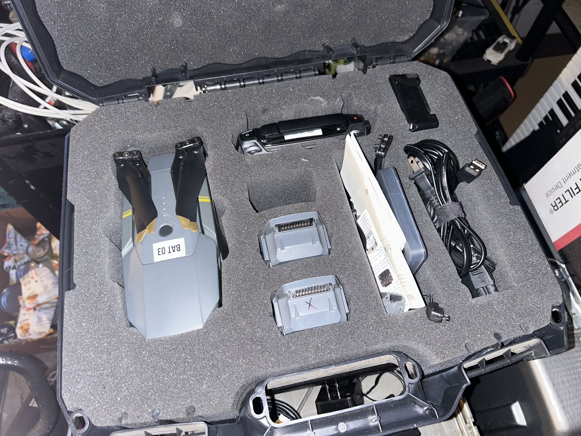 DJI Mavic Pro Drone + Controller + Case + ND Filters – Sold As-Is (Read Description)