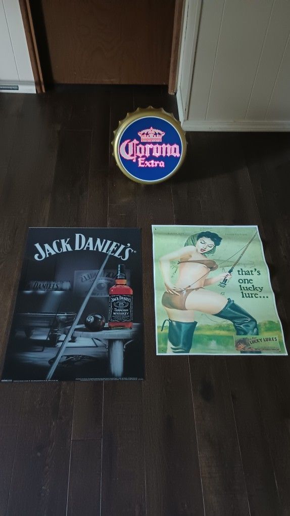 Jack Daniels/Corona Bar Decor