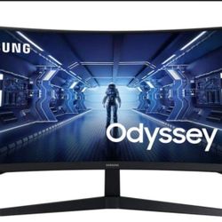 SAMSUNG 34" Odyssey G5 Ultra-Wide Gaming Monitor Curved Screen