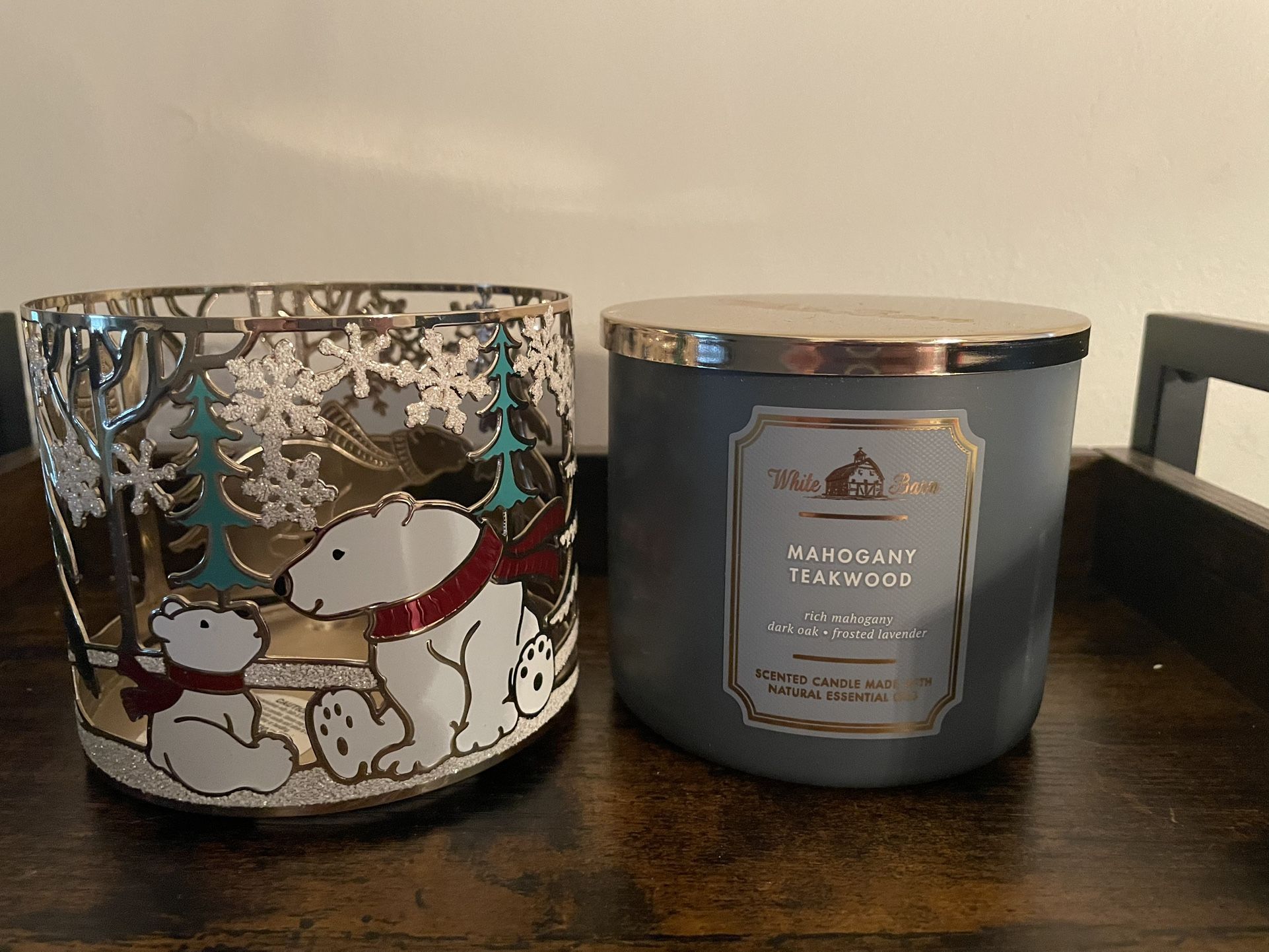Bath & Body Works Candle & Holder