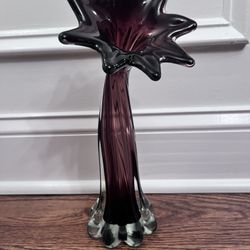 1960s Murano Attributed Sommerso Glass Vase