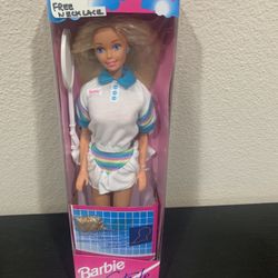 New Vintage 1994 Barbie Style Tennis Player Doll Mattel 12291 Sold In Europe