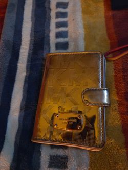 Michael Kors Gold MK Logo Wallet