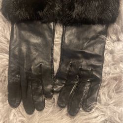 Medium Rabbit Leather Gloves 