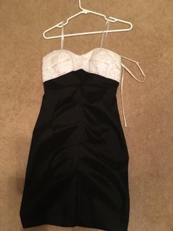Blak and white dress