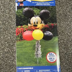 Disney Mickey Mouse Balloon Yard Sign Kit New