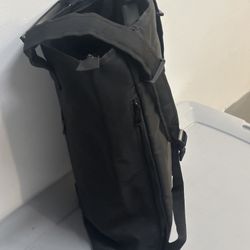 Stilizy travel backpack 19 1/2" high and 16" long, 6" wide.