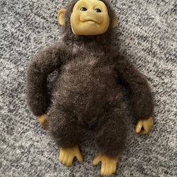 Vintage 1990 Hosung Little Monkey Lost 10” Speaking Plush Animal