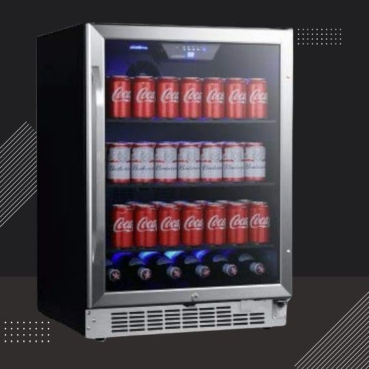Edgestar 24" Wide Beverage Dring With Glass Door