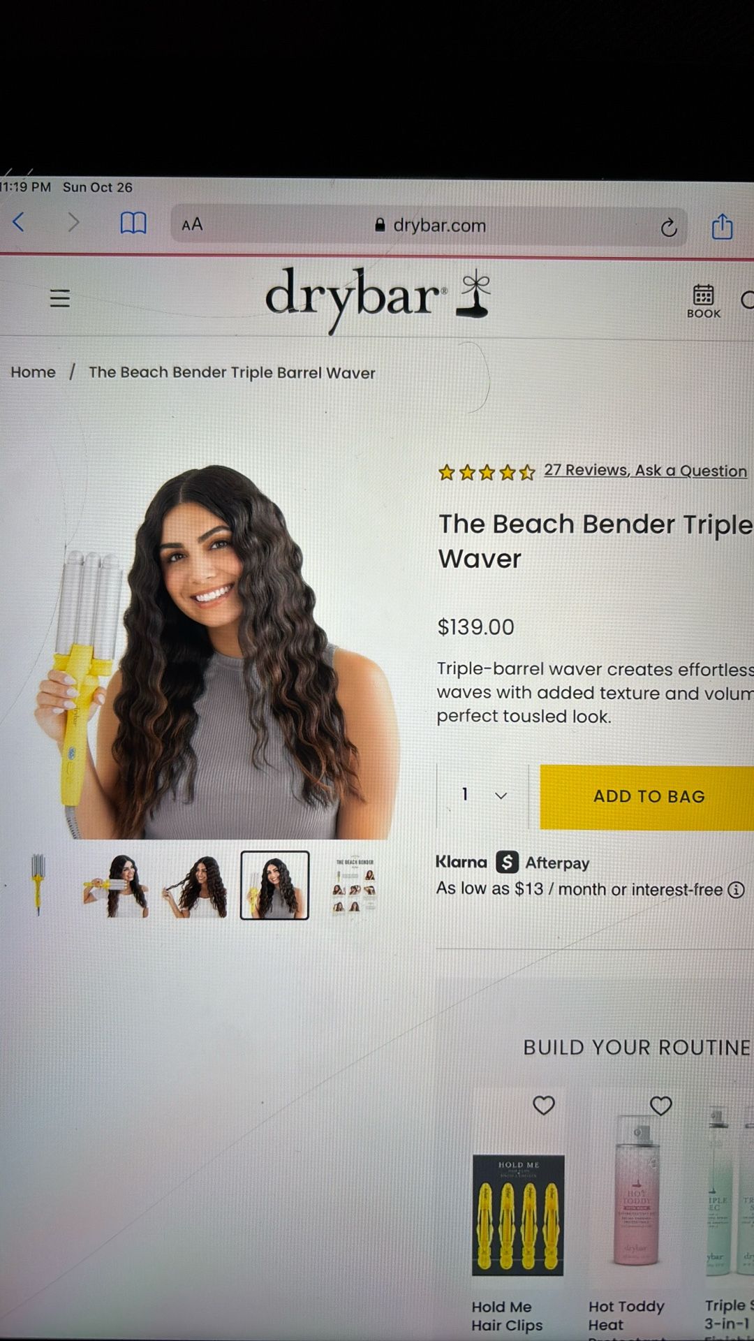 drybar Beach Bender Triple Barrel Waver