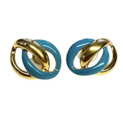 Hold Enamel Vintage Knot Earrings Jewelry 
