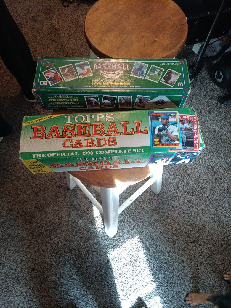 1990 Complete Set And Another Topps Baseball Cards The Official Set