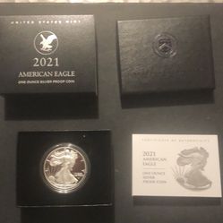 2021 Proof American silver eagle