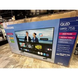 SUPER BOWL SALE!  75" Samsung 4K QLED HDR Smart QN75Q8FDADXZA