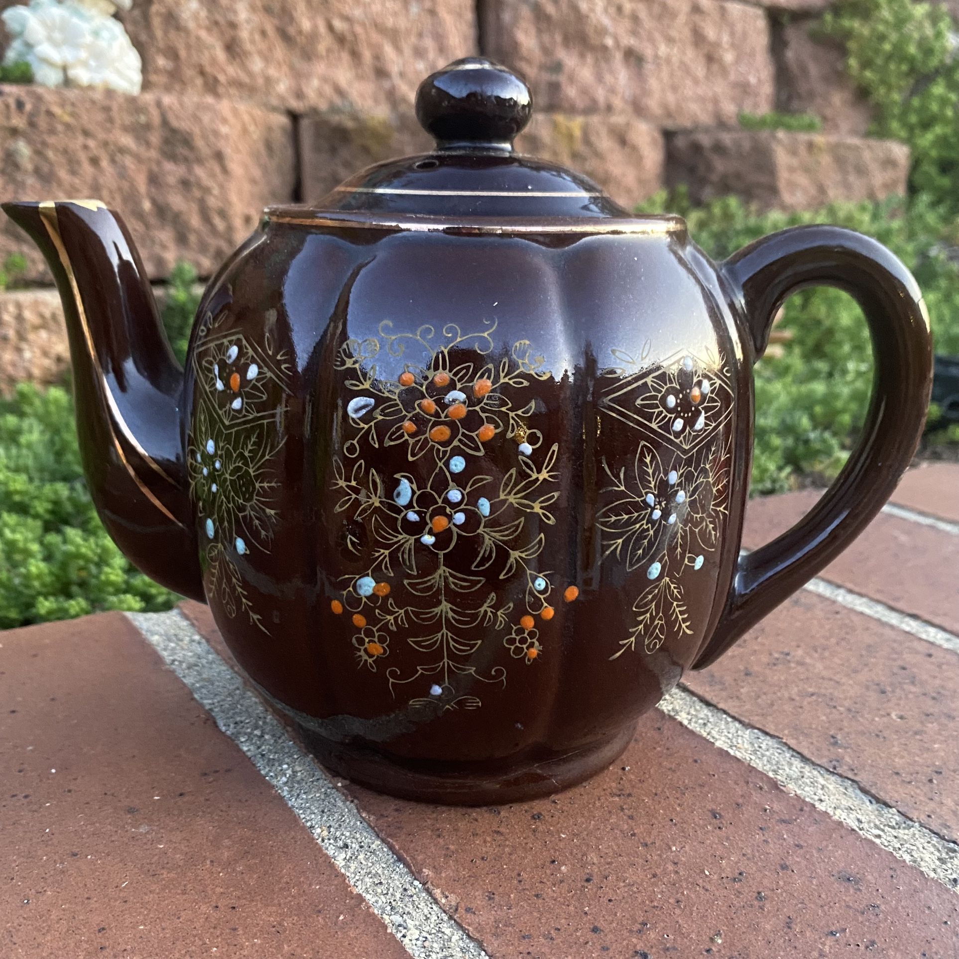 Vintage Japanese “Brown Betty”Teapot