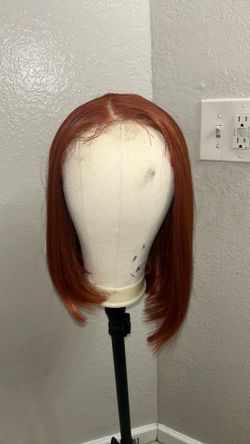Synthetic wig bob chocolate copper