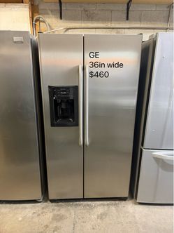 GE 36-Inch Side-by-Side Stainless Steel Refrigerator
