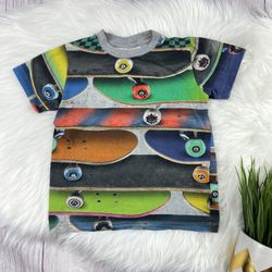 4T Molo Skateboard Print Tee Shirt Boys 104