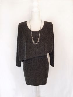 Glitter long sleeve holiday dress/party dress