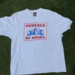 Vintage F1 Honda Racing Powered By Single Stitch 2XL Big Johnson Tee USA 