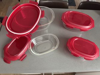 8 Piece Nesting Glass Storage Containers