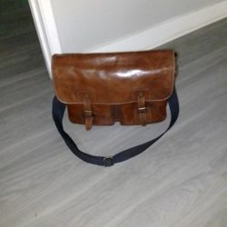 Fossil Greenville Leather Messenger Bag