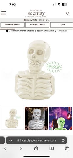 Scentsy Mr. Bones Skeleton Wax Warmer