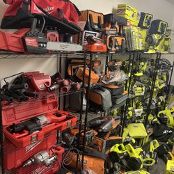 Ryobi, Milwaukee, Ridgid & DeWalt Power Tools