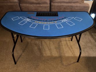 Blackjack table, heavy duty material.