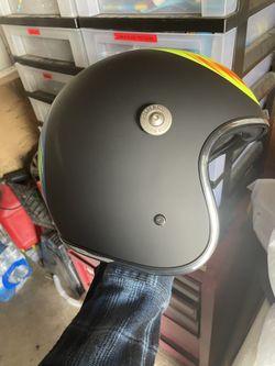 classic motorcycle bullet helmet